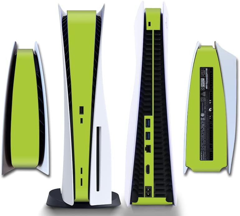 IFEEHE Side Protective Film Sticker PS5 Disk Edition Skin Sticker Decal Cover for PS5 Console (Apple Green) - Image 2